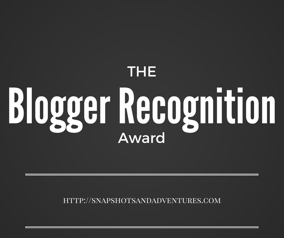 Blogger Recognition Award